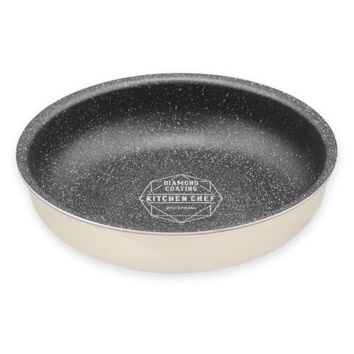 アイリスオーヤマ フライパン 20cm IH&ガス火対応 ダイヤモンドコートパン 耐摩耗性試験50万回クリア 取っ手の取れるフライパン お手入れ簡単 アイボリー DCI-T20F